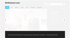 Desktop Screenshot of billmcnamaralaw.com