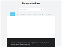 Tablet Screenshot of billmcnamaralaw.com